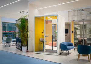 Cabine Acustiche Mobili Personalizzabili per Ufficio, Taglia M, per 2 Persone, Riduzione del Rumore fino a 35dB, Cabina Insonorizzata per Studio e Lavoro - Product Image 3