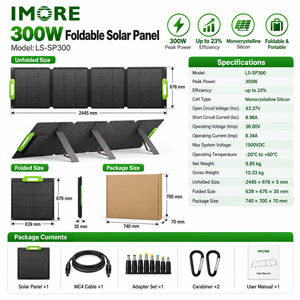 Panel Solar Monocristalino de 300W, Módulo Flexible y Ligero para Autocaravanas, Caravanas y Techos Curvos - Product Image 5