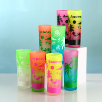 Verre à liqueur droit givré à sublimation de 2oz avec logo personnalisé tasse souvenir tequila vodka personnalisée