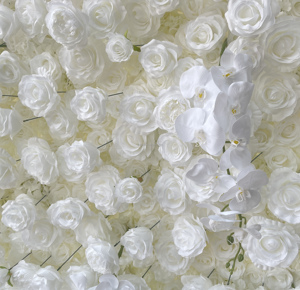 2025 Handgemaakte Zijde Roze Rozen Bloemenmuur Achtergrond 8ft X 8ft Vierkant Voor Feest Bruiloft Decoratie - Product Image 6