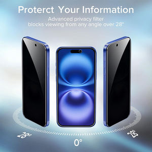 ฟิล์มกระจกนิรภัยแบบเต็มจอ ป้องกันการมองลอก สำหรับ iPhone 11 12 13 14 15 16 17 Pro Max - Product Image 4