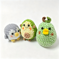 Jouets pour animaux de compagnie en crochet faits à la main, en fil doux tricoté, jouets à mâcher en peluche pour chiens et chats, jouets en peluche mignons de dessin animé pour chiens et chats, compatibles OEM ODM