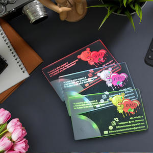 بطاقات الأعمال الترويجية ذات العلامات التجارية الفاخرة LED للمعارض المحفورة بالليزر بطاقات دعوة مجسم محفور بالليزر - Product Image 5