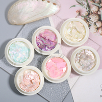 Échantillon Gratuit Autocollants 3D pour Ongles en Plastique Coquille d'Abalone Irrégulière 6 Couleurs Facile à Appliquer Décoration DIY JiaSi Cosmetics JS-S1