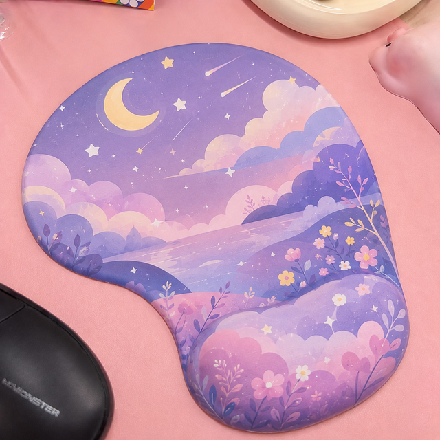 Custom Design Ergonomic Gel Mouse Pad With Wrist Support for Laptop Home Custom Print Photo Pattern Non Slip Rubber Mousepad