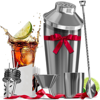 Kit de Barman Complet Mixologie avec Shaker à Cocktail Bouteille à Martini de 700ml, Pilon et Outils Accessoires de Bar