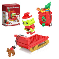 Kit de Construction de Traîneau de Noël 425 Pièces à Succès – Jouet de Construction Figurine et Renne DIY pour Cadeau de Fêtes