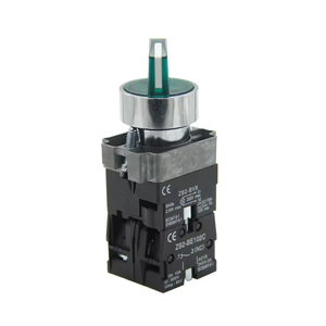 YB2-BK2765(XB2-BK2765) N/O + N/C chất lượng cao 2 vị trí tự khóa tay cầm ngắn nút chuyển đổi chọn lọc hợp kim kẽm 600V - Product Image 2