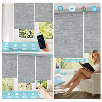 Stores enrouleurs occultants motorisés intelligents WiFi Tuya avec logo personnalisé, compatibles Google Assistant, pour maison et bureau