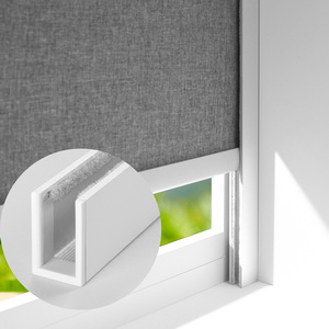 Perfil Lateral de Aluminio <span class=keywords><strong>en</strong></span> Forma de U ZSTARR Blanco de 40 mm, Bloqueador de Luz <span class=keywords><strong>para</strong></span> Persianas <span class=keywords><strong>Enrollables</strong></span>, 2 Metros, Longitud Personalizada - Product Image 1