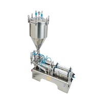 Machine de remplissage pneumatique à pâte épaisse DUOQI G1WGD avec trémie à pression d'air.
