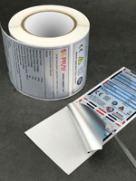 Créateur d'autocollants personnalisés avec logo, autocollants blancs pour étiquettes de marque, autocollants pour emballages, étiquettes pour produits électroniques, logos d'autocollants personnalisés