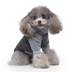 Gilet pour chien à manches raglan, uni, mignon, en coton doux et polyester, col roulé, écologique, personnalisable, vêtements pour animaux de compagnie, best-seller - Product Image 5