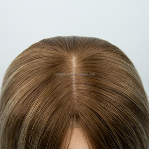 Extensiones de cabello con base de red para mujer, con flequillo, de cabello humano, con cierre de clip, ¡Gran oferta! - Product Image 2