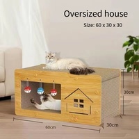 Grattoir interactif pour chat en gros, nid de jeu, papier ondulé, planche à gratter pour chat, jouet pour chat