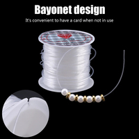 Fil de pêche transparent en plastique cristallin pour la fabrication de bijoux, sans élastique, pour la création de bijoux, fil pour bijoux