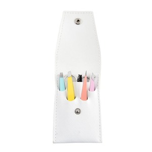 Pinzas para Depilación, Extensión de Pestañas y <span class=keywords><strong>Cejas</strong></span> <span class=keywords><strong>con</strong></span> Tijeras, Pinzas de Acero Inoxidable de Alta Precisión, Juego de 4 Piezas - Product Image 6