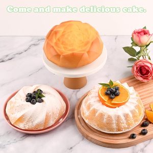 แม่พิมพ์ดอกไม้ทรงกลมซิลิโคนขนาด 9.8 นิ้ว ถาดอบเค้ก - Product Image 5