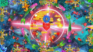 ตู้เกมตู้ดับเพลิง Kylin <span class=keywords><strong>3</strong></span>คอนโซลวิดีโอเกม2ที่นั่งตู้เกมสนุกนักล่าปลา - Product Image 2