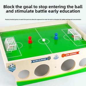 OEM/ODM Customizable Wooden Tabletop Football Game Montessori Educational <b>Toy</b> for 2+ Year Old Boys Girls Popular for Playing - Product Image 4