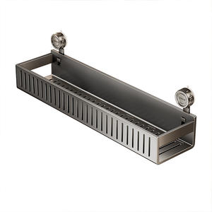 Étagère murale de cuisine Ligang, rectangulaire, robuste, à ventouses, sans perçage, pour huile, sel, sauce soja, vinaigre, condiments - Product Image 3