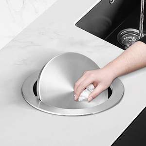 Leasylife ที่คลุมถังขยะในตัวสำหรับเคาน์เตอร์ด้านบนบาร์ห้องครัวในตัวฝาปิดถังขยะ - Product Image 1