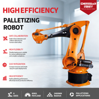 Robot Paletizador de Bolsas Totalmente Automático, Paletizador Robótico Industrial para Bolsas de Cemento, Alimentos y Granos