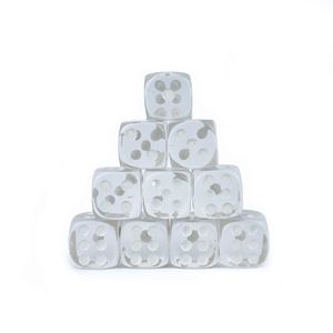 Dés en acrylique D6 transparents et colorés pour l'enseignement en classe, jeux de société et jeux de dés – Vente en gros, personnalisables - Product Image 4