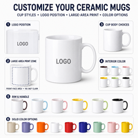 Tasses en céramique modernes personnalisées JUNVOY avec logo – Tasses à café anti-fuite pour cadeaux culturels urbains, souvenirs et gobelets co-marqués