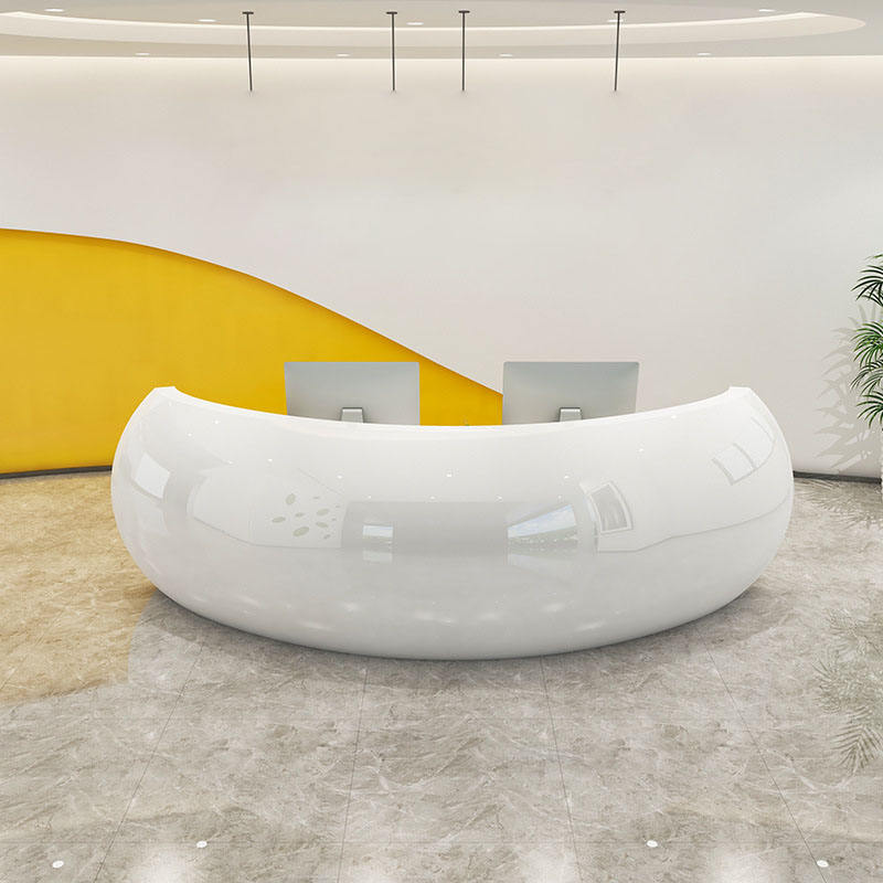 Material Count App Art Wabi Sabi Fiberglass Reception Counter FRP Front Desk For ...