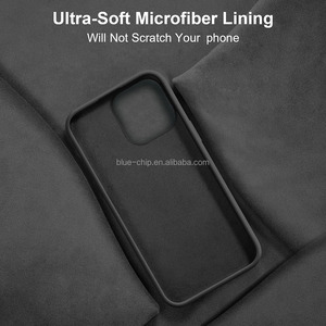 Funda de Silicona de Lujo a Prueba de Golpes para iPhone 15/16 de Shenzhen, Nueva Cubierta Negra Lisa con Mucha Goma Suave, Accesorio para Móvil - Product Image 2