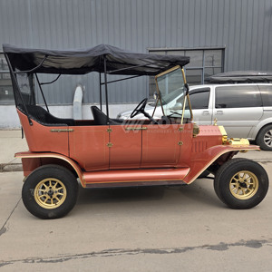 Voiture électrique classique européenne vintage, véhicule de tourisme rétro de luxe pour la réception VIP des hôtels - Product Image 6