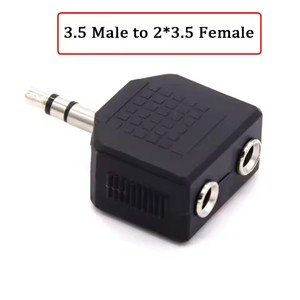 6.35/6.5mm mâle à 3.5mm Audio stéréo/mono <span class=keywords><strong>Jack</strong></span> <span class=keywords><strong>femelle</strong></span> à 2 <span class=keywords><strong>RCA</strong></span> mâle Audio <span class=keywords><strong>Jack</strong></span> connecteur adaptateur convertisseur pour haut-parleur - Product Image 3
