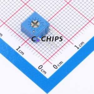 ตัวต้านทาน/โพเทนชิโอมิเตอร์แบบปรับได้สำหรับ3362S-200-LF ผ่านชิ้นส่วนรู (THT)-3P, ตัวต้านทาน7x6.8มม. 20Ohm 10% 500mW 250ppm/℃ - Product Image 1