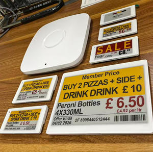 New digital price tags for supermarket 2.4GHz Ble 5.0 E ink Epd Spi Software Api 2.6 inch Nfc Epaper ESL Electronic Shelf Labels - Product Image 5