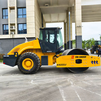 Nouveau Compacteur de Sol XS222J 20 Tonnes, Rouleau Compresseur Vibratoire Monocylindre pour la Construction Routière et de Barrages