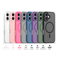Coque pour iPhone 16, protection magnétique de l'appareil photo, protection contre les chocs, toucher doux, coque pour iPhone 16e 16 Pro Max Plus