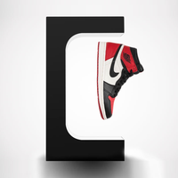 Présentoir à chaussures rotatif magnétique Offre Spéciale personnalisé étagère flottante en lévitation magnétique en boîte acrylique pour le présentoir à chaussures