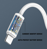 Câble de charge rapide LDNIO LS902 original en vente en gros, 30W, type USB C, pour téléphone, câble de données pour iPhone 14 13 Pro Max