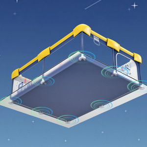 Recinzione con barriera animale pieghevole box per neonati e bambini piccoli, cortile portatile, box di sicurezza per bambini con 50 sfere oceaniche - Product Image 5