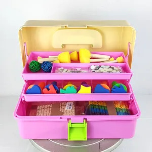 Craft supply kit box is designed to keep all your craft stuff in an oragnized way