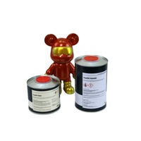 YOUZHI Apprêt automobile acrylique haute teneur en solides, Revêtement liquide, Mélange de mastic pour peinture automobile, Application au pinceau, Vernis transparent 526