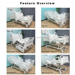 Cama <span class=keywords><strong>de</strong></span> Hospital Multifuncional/Cama <span class=keywords><strong>de</strong></span> Enfermería con Linterna Integrada para Centros <span class=keywords><strong>de</strong></span> Rehabilitación - Product Image 3