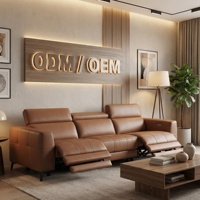 Sofa Kulit Asli Mewah XIYUA Tiga Dudukan Kaki Baja Tahan Karat Busa Desain Modern Apartemen Ruang Tamu Rumah Hotel Villa 10