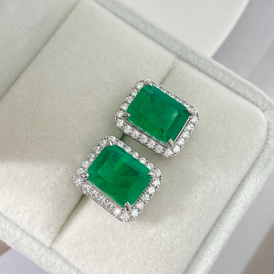 Foxi ต่างหู5A เพทาย925สำหรับสุภาพสตรีมีสไตล์ E2977S - Product Image 3