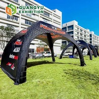 Tentes gonflables géantes, logo personnalisable, emballage de marquage gonflable extérieur, tente de promotion durable avec installation facile pour les événements