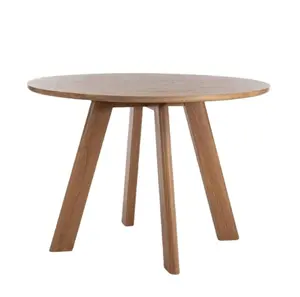 Hot Selling Scandinavische Massief Hout Kleine Ronde Tafel Voor Eetkamer