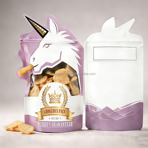 Bolsas y Cajas de Mylar con Diseño de Marca Personalizado, Impresión a Medida, Forma Irregular Única, Troqueladas de 3.5 Pulgadas - Product Image 6