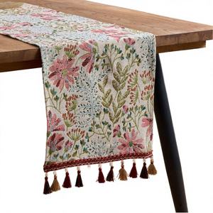 Camino de Mesa Floral Tejido de Estilo Bohemio Elegante de la Marca Summer Anne's, Estilo Campestre Francés, para Uso en el Hogar y Hoteles - Product Image 4