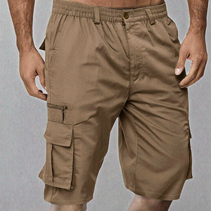 กางเกงขาสั้นผ้าแคนวาสยืดหยุ่น 100% โพลีเอสเตอร์ ปักลายลำลอง แบรนด์ดัง ลดราคาสุดฮอต สำหรับผู้ชาย แห้งเร็ว ไม่ยับ - Product Image 3